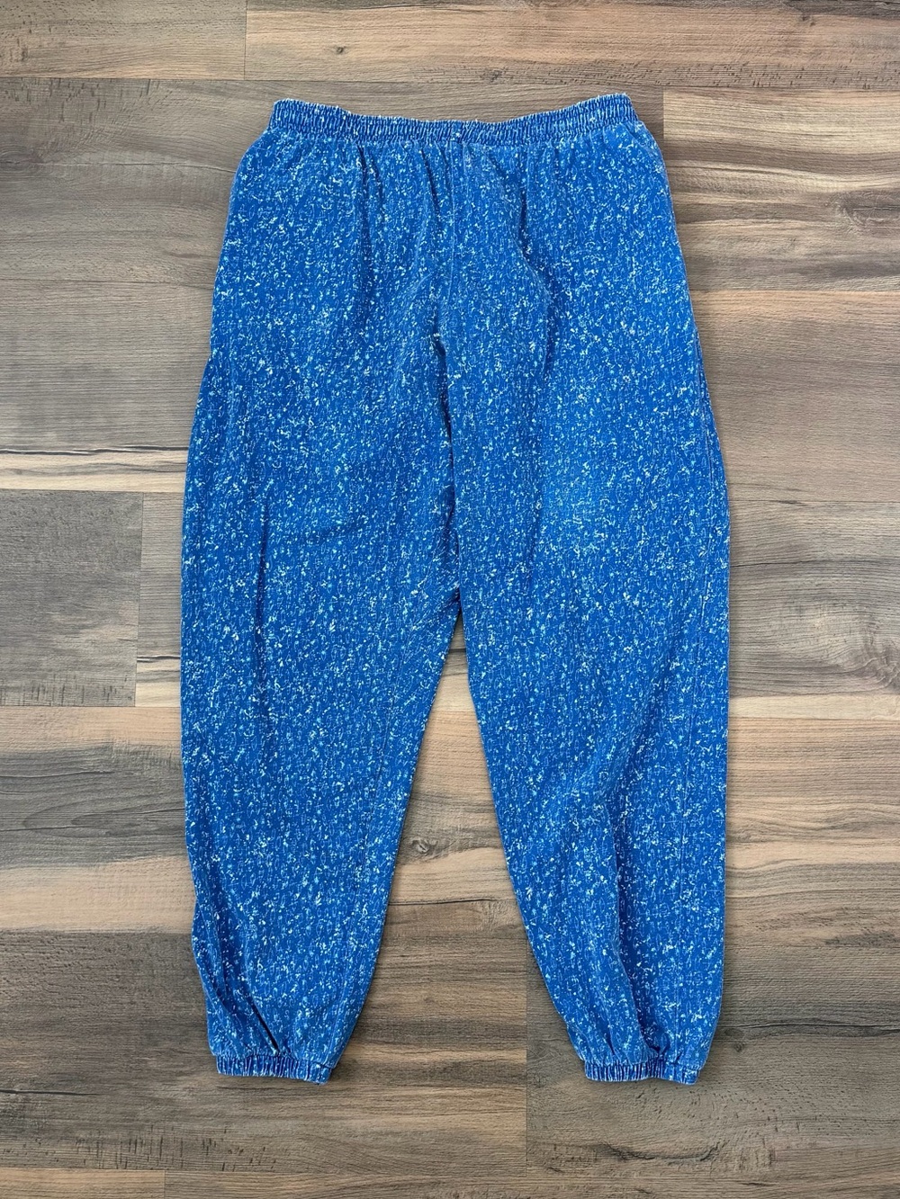 Vintage Pro Sports Mens' Blue Cotton Jogger Pants Made in USA Size Large